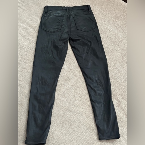 JOE'S- THE CHARLIE coated high rise skinny ankle pant. Size 25 in black - Picture 2 of 9